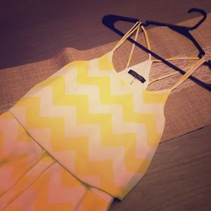 DEPRI Chevron Print strappy dress w/ pockets